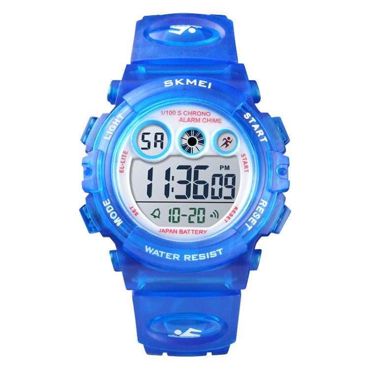 SKMEI 1451 LED Digital Stopwatch Chronograph Luminous Children Sports Electronic Watch, 1451(Transparent Rose Red), 1451(White Shell Blue Circle), 1451(Yellow Shell Blue Circle), 1451(Black Shell Blue Circle), 1451(Transparent Pink Blue)               ...