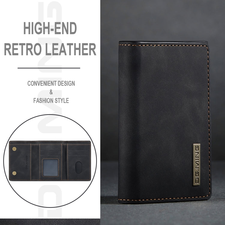 DG.MING M1 Series 3-Fold Multi Card Wallet(Black)