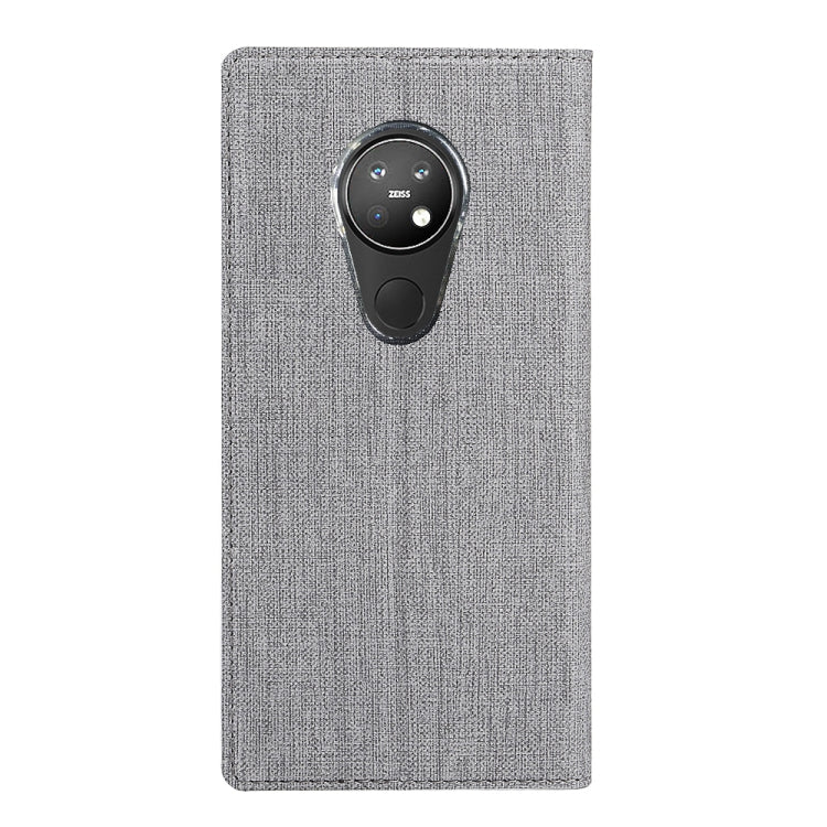 For Nokia 6.2 & 7.2 ViLi Shockproof TPU + PU Horizontal Flip Protective Case with Card Slot & Holder(Grey)