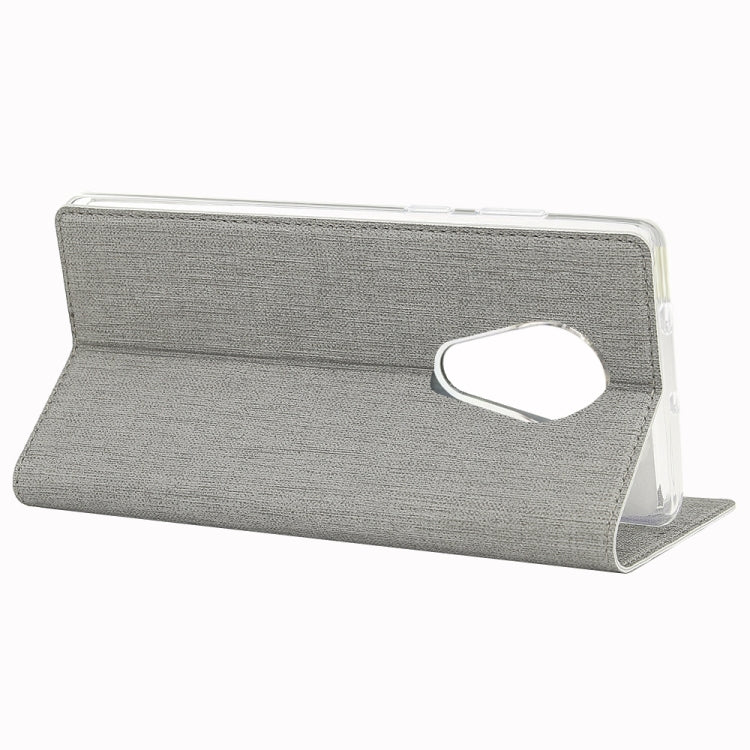 For Nokia 6.2 & 7.2 ViLi Shockproof TPU + PU Horizontal Flip Protective Case with Card Slot & Holder(Grey)