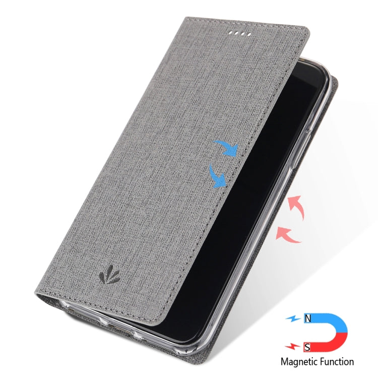 For Nokia 6.2 & 7.2 ViLi Shockproof TPU + PU Horizontal Flip Protective Case with Card Slot & Holder(Grey)