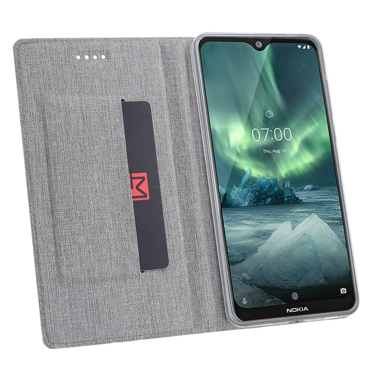 For Nokia 6.2 & 7.2 ViLi Shockproof TPU + PU Horizontal Flip Protective Case with Card Slot & Holder(Rose Red)