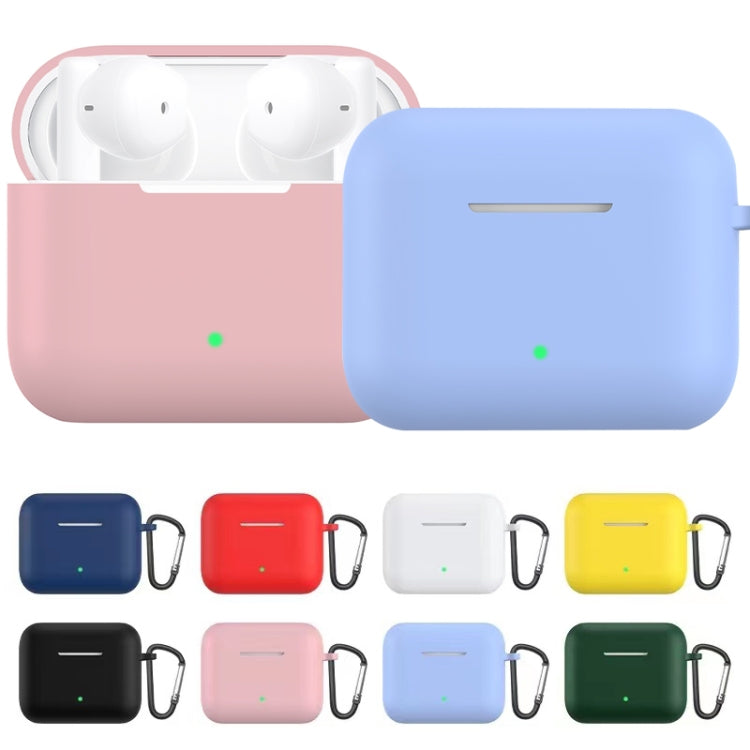 Solid Color Silicone Earphone Protective Case with Hook For Honor Earbuds X2