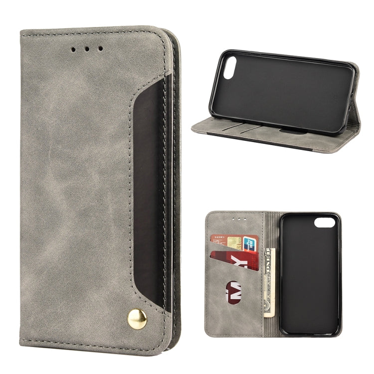 Skin Feel Splicing Leather Phone Case, For iPhone X / XS, For iPhone XR, For iPhone SE 2022 / SE 2020 / 8 / 7, For iPhone 8 Plus & 7 Plus