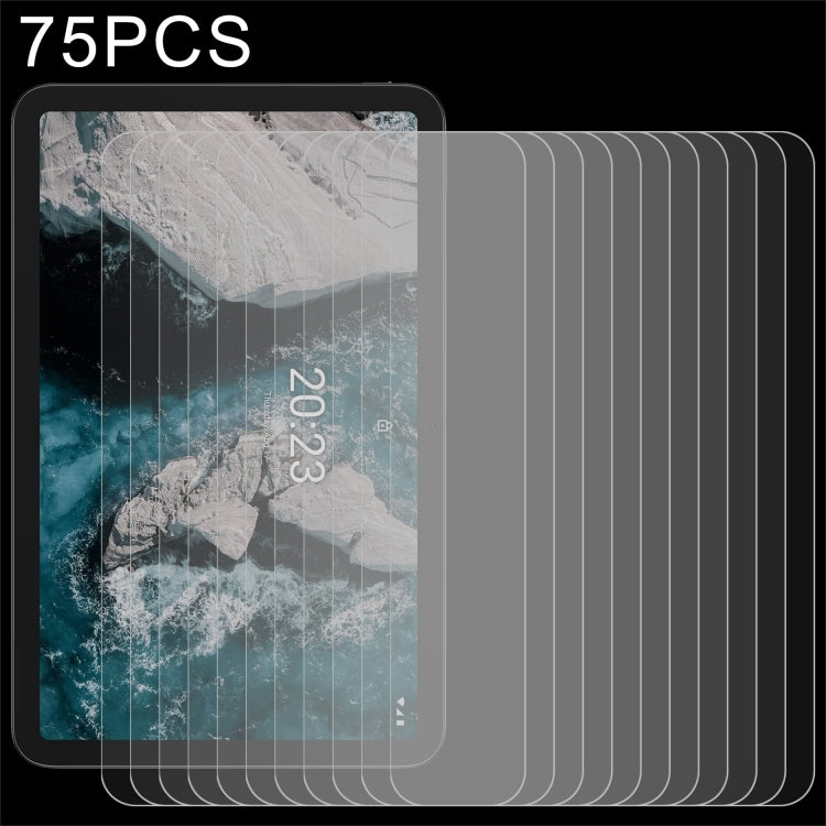 75 PCS 9H 2.5D Explosion-proof Tempered Tablet Glass Film, For Nokia T20 (75 PCS), For readboy C18 (75 PCS )