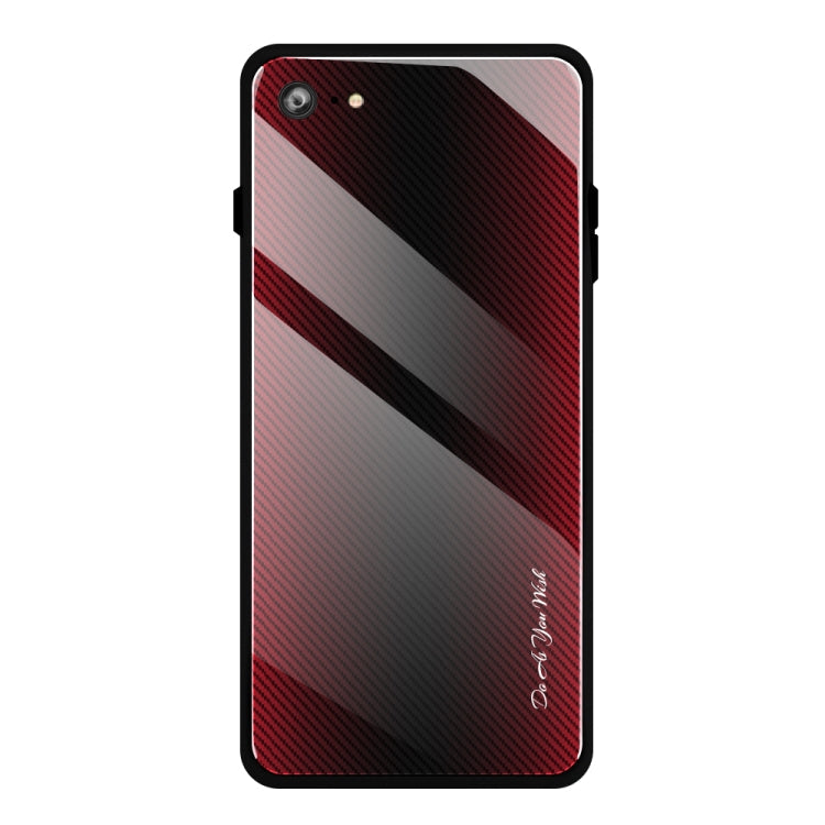 Texture Gradient Glass Protective Case, For Galaxy Note 10 Pro, For Galaxy S10, For iPhone SE 2022 / SE 2020 / 8 / 7, For iPhone XS Max