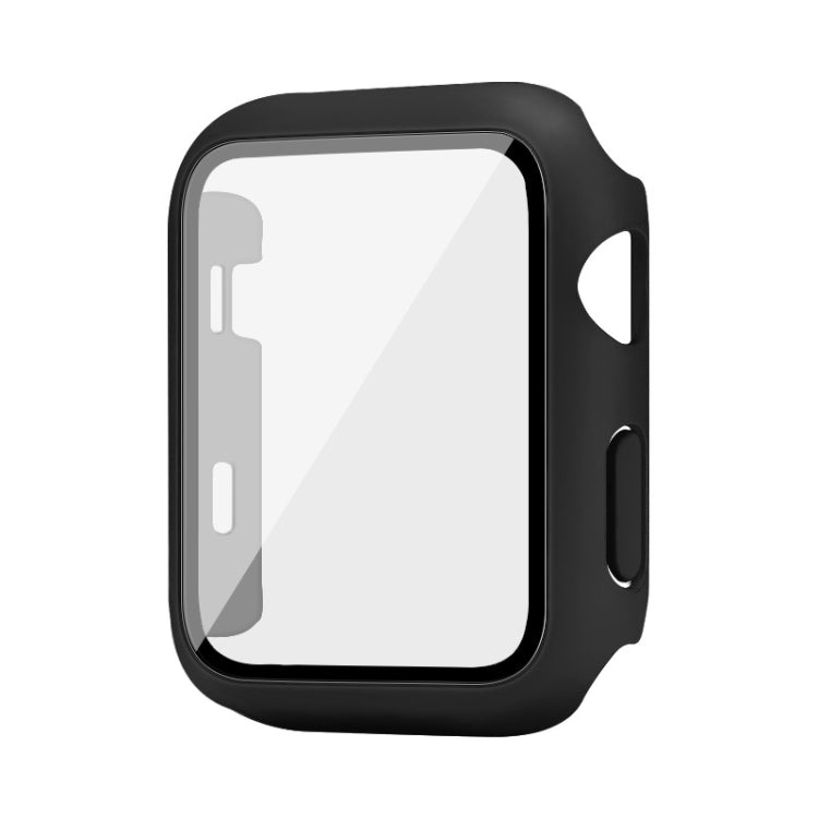 IMAK Shockproof PC Protective Case with Tempered Glass Film For Apple Watch Series 3 & 2 & 1 42mm(Black)