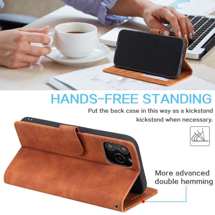 Skin Feel Anti-theft Brush Horizontal Flip Leather Phone Case, For iPhone 12 Pro Max, For iPhone 12 / 12 Pro, For iPhone 12 mini, For iPhone 11 Pro Max