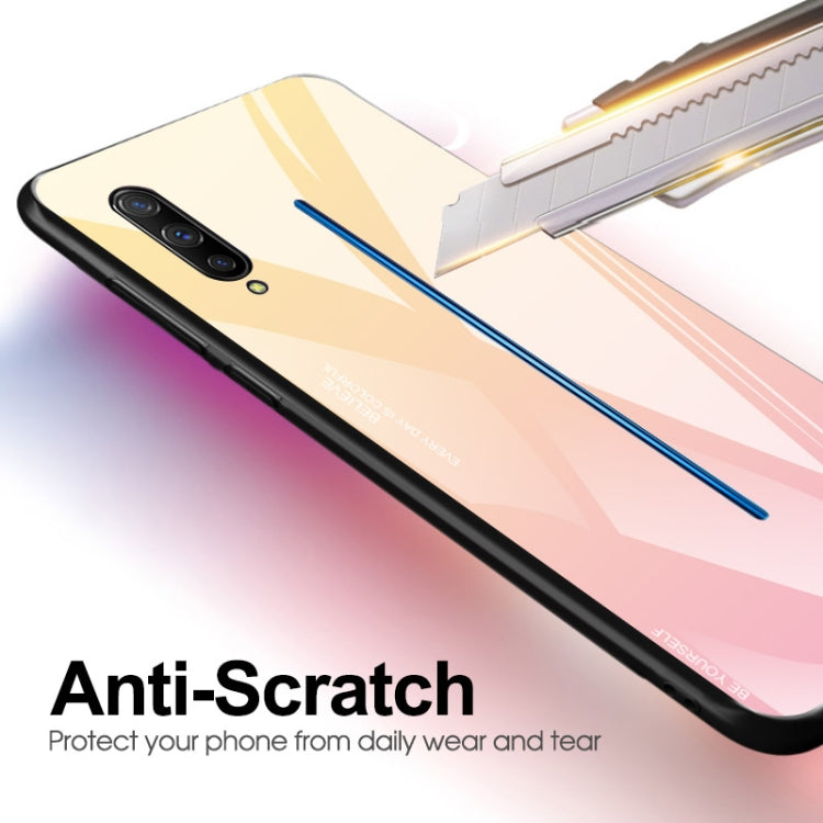 Gradient Color Glass Case, For Vivo IQOO, For VIVO V15 Pro, For VIVO X27