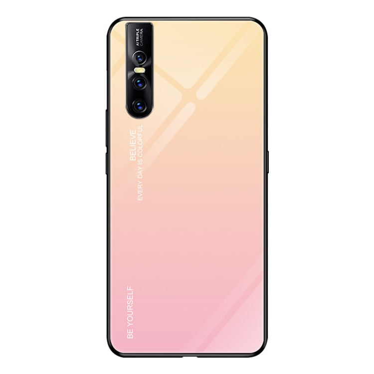 Gradient Color Glass Case, For Vivo IQOO, For VIVO V15 Pro, For VIVO X27
