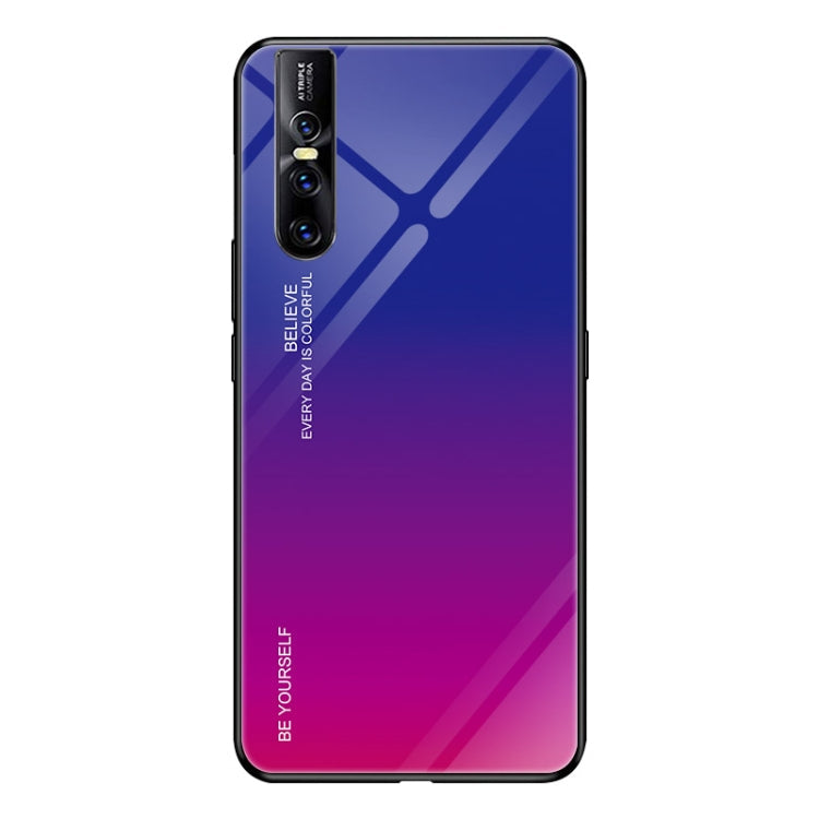Gradient Color Glass Case, For Vivo IQOO, For VIVO V15 Pro, For VIVO X27