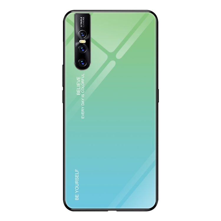 Gradient Color Glass Case, For Vivo IQOO, For VIVO V15 Pro, For VIVO X27