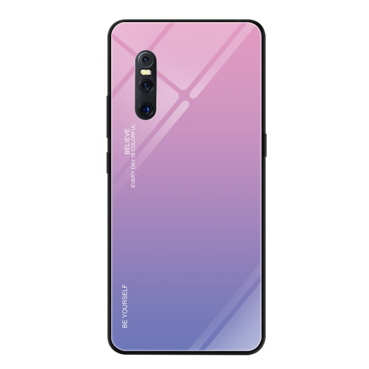 Gradient Color Glass Case, For Vivo IQOO, For VIVO V15 Pro, For VIVO X27