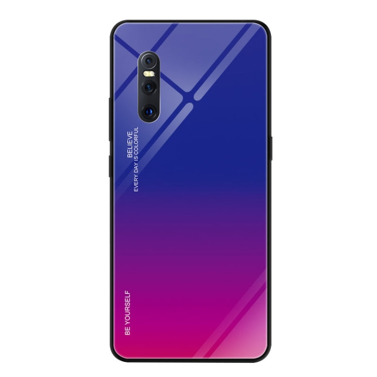 Gradient Color Glass Case, For Vivo IQOO, For VIVO V15 Pro, For VIVO X27