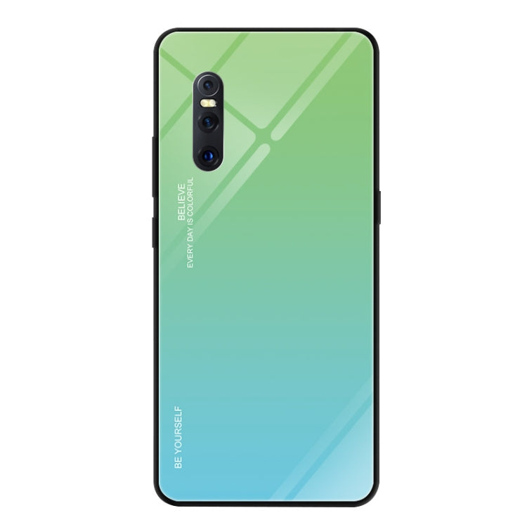 Gradient Color Glass Case, For Vivo IQOO, For VIVO V15 Pro, For VIVO X27