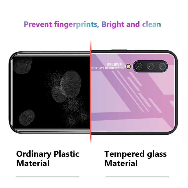Gradient Color Glass Case, For Xiaomi Mi CC9, For Xiaomi Mi Mix, For Huawei Y7 (2019)