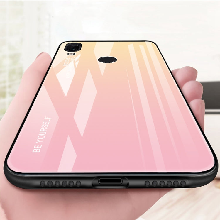 Gradient Color Glass Case, For Xiaomi Redmi Note 7, For Huawei Mate 20, For Huawei P30 Lite