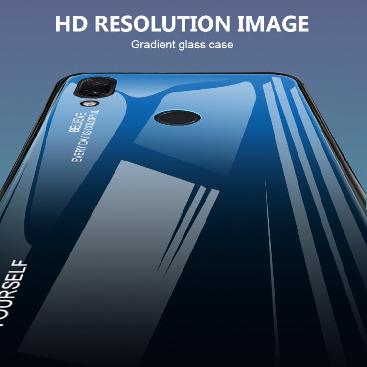 Gradient Color Glass Case, For Xiaomi Redmi Note 7, For Huawei Mate 20, For Huawei P30 Lite