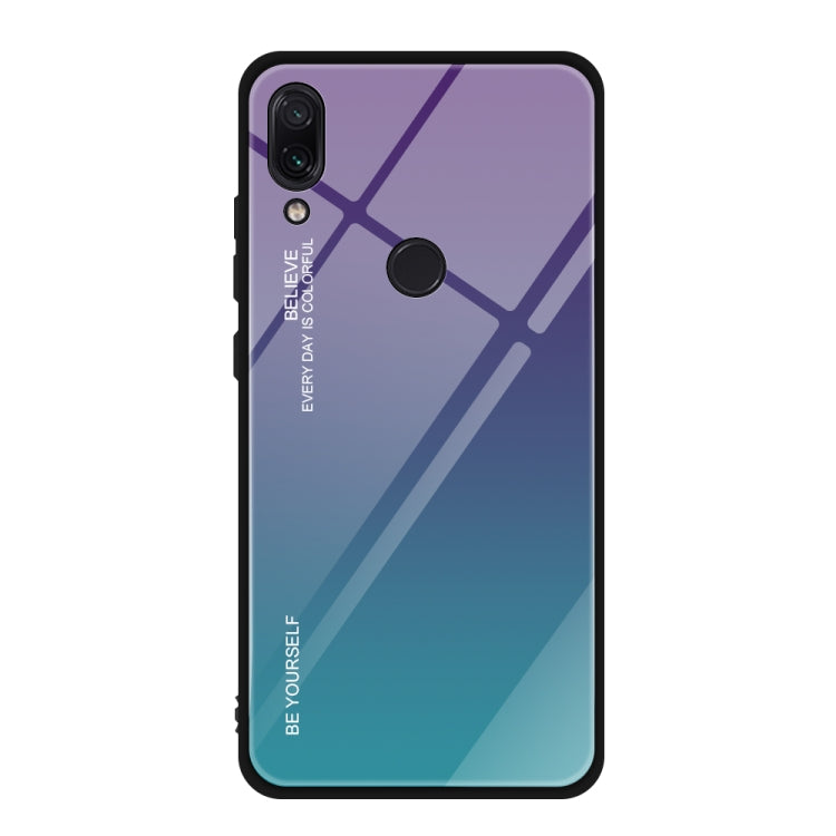 Gradient Color Glass Case, For Xiaomi Redmi Note 7, For Huawei Mate 20, For Huawei P30 Lite