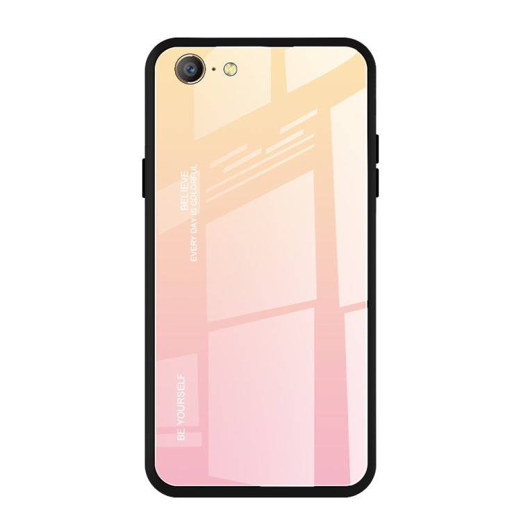 Gradient Color Glass Case, For OPPO F11 / A9, For OPPO A57 / A39, For OPPO Reno Z