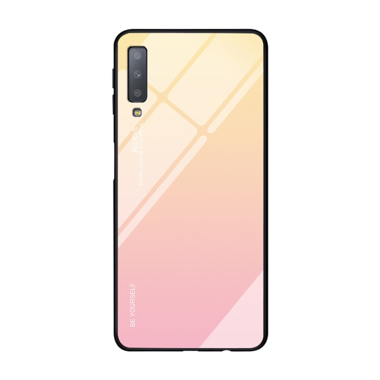Gradient Color Glass Case, For Galaxy A7 (2018), For Xiaomi Redmi 7A, For Huawei Mate 30 Pro