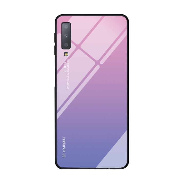Gradient Color Glass Case, For Galaxy A7 (2018), For Xiaomi Redmi 7A, For Huawei Mate 30 Pro
