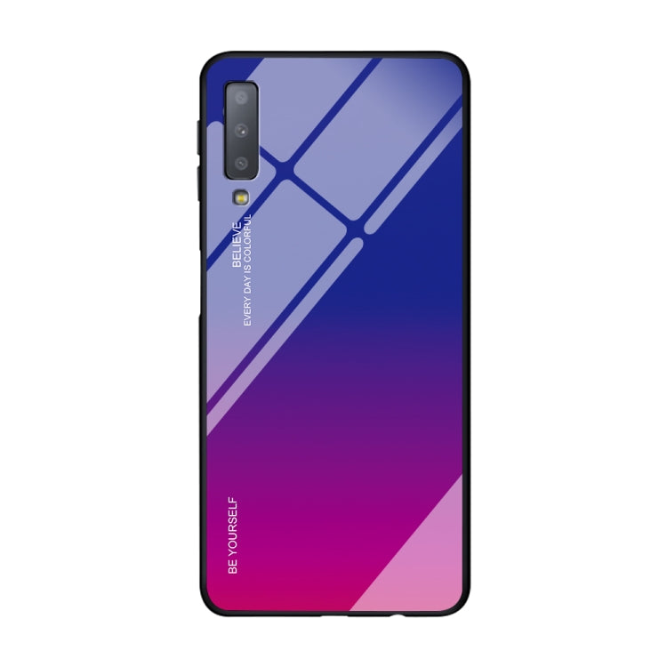 Gradient Color Glass Case, For Galaxy A7 (2018), For Xiaomi Redmi 7A, For Huawei Mate 30 Pro
