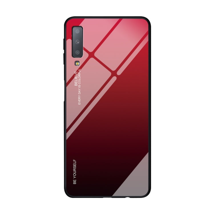 Gradient Color Glass Case, For Galaxy A7 (2018), For Xiaomi Redmi 7A, For Huawei Mate 30 Pro