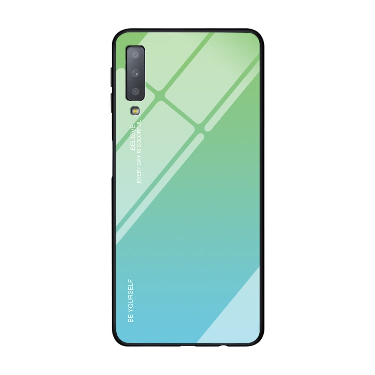 Gradient Color Glass Case, For Galaxy A7 (2018), For Xiaomi Redmi 7A, For Huawei Mate 30 Pro
