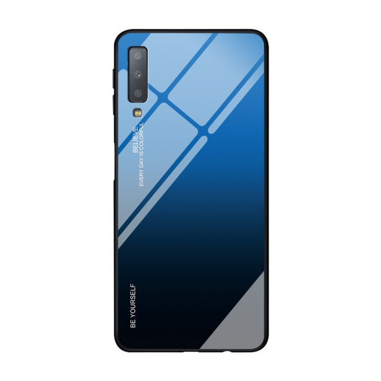 Gradient Color Glass Case, For Galaxy A7 (2018), For Xiaomi Redmi 7A, For Huawei Mate 30 Pro