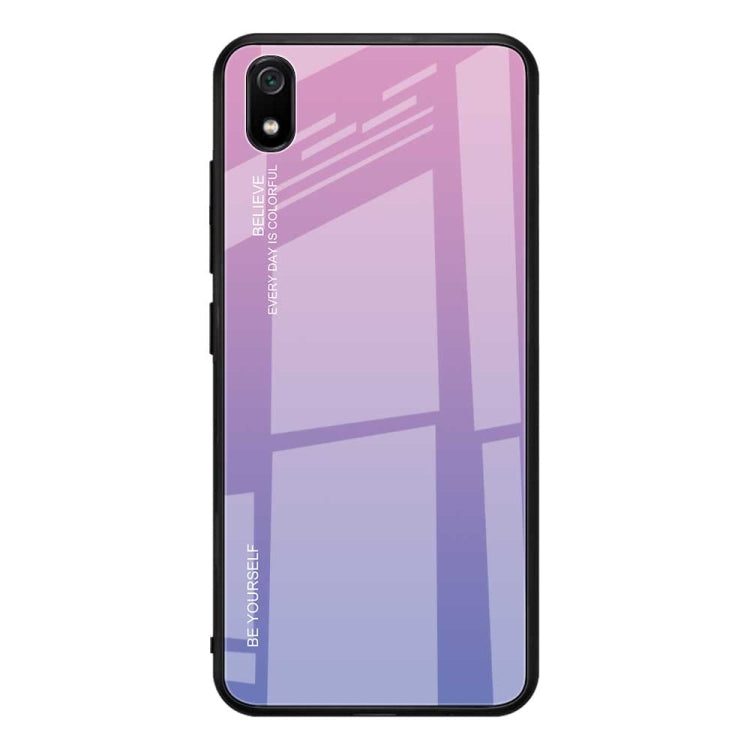 Gradient Color Glass Case, For Galaxy A7 (2018), For Xiaomi Redmi 7A, For Huawei Mate 30 Pro