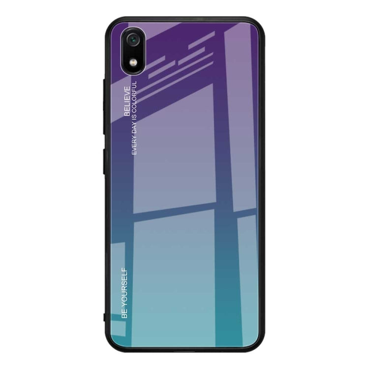Gradient Color Glass Case, For Galaxy A7 (2018), For Xiaomi Redmi 7A, For Huawei Mate 30 Pro