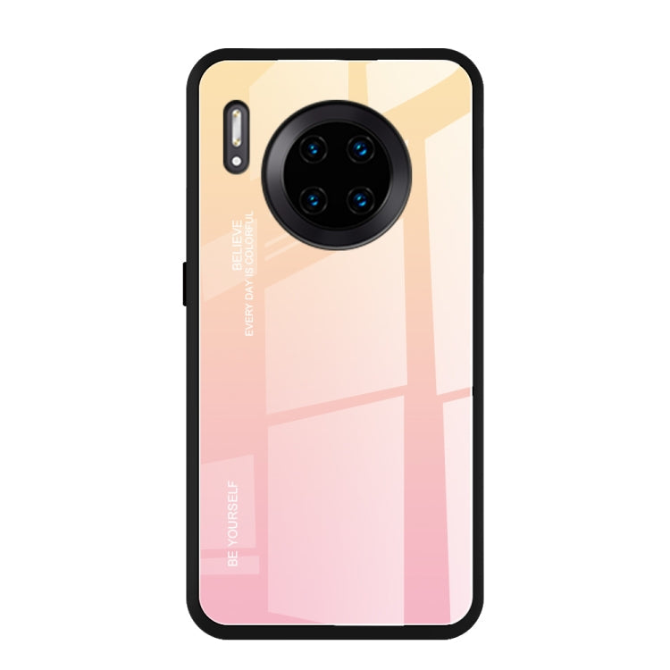 Gradient Color Glass Case, For Galaxy A7 (2018), For Xiaomi Redmi 7A, For Huawei Mate 30 Pro