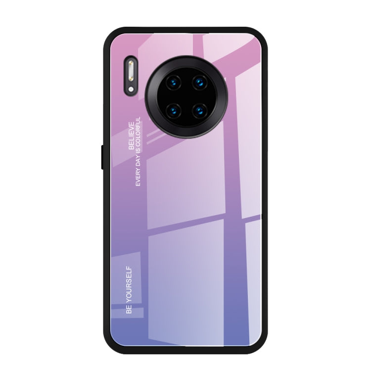 Gradient Color Glass Case, For Galaxy A7 (2018), For Xiaomi Redmi 7A, For Huawei Mate 30 Pro