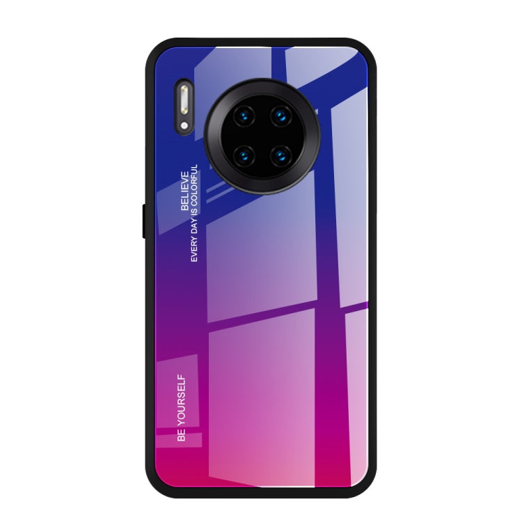 Gradient Color Glass Case, For Galaxy A7 (2018), For Xiaomi Redmi 7A, For Huawei Mate 30 Pro