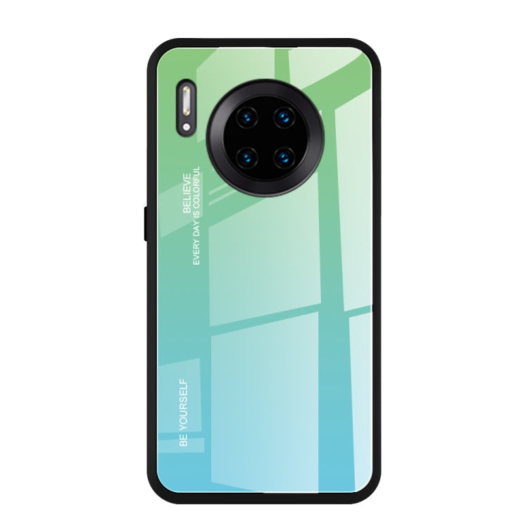 Gradient Color Glass Case, For Galaxy A7 (2018), For Xiaomi Redmi 7A, For Huawei Mate 30 Pro