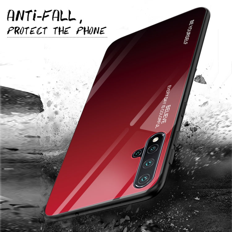 Gradient Color Glass Case, For Huawei Nova 5, For Huawei P Smart Z, For Huawei Nova 5i
