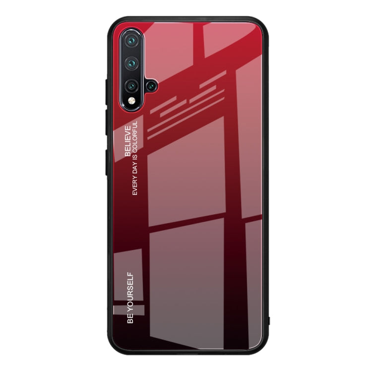 Gradient Color Glass Case, For Huawei Nova 5, For Huawei P Smart Z, For Huawei Nova 5i