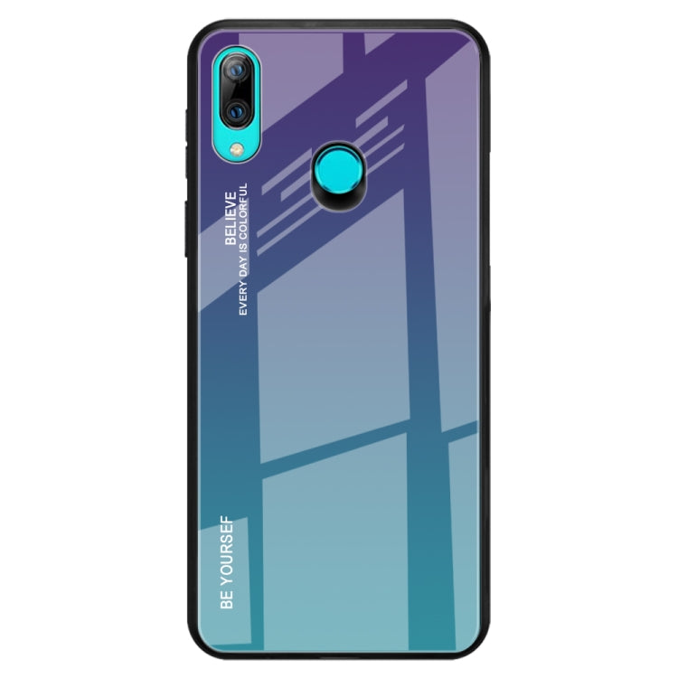 Gradient Color Glass Case, For Huawei Nova 5, For Huawei P Smart Z, For Huawei Nova 5i