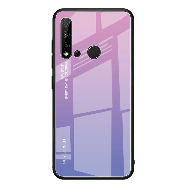 Gradient Color Glass Case, For Huawei Nova 5, For Huawei P Smart Z, For Huawei Nova 5i