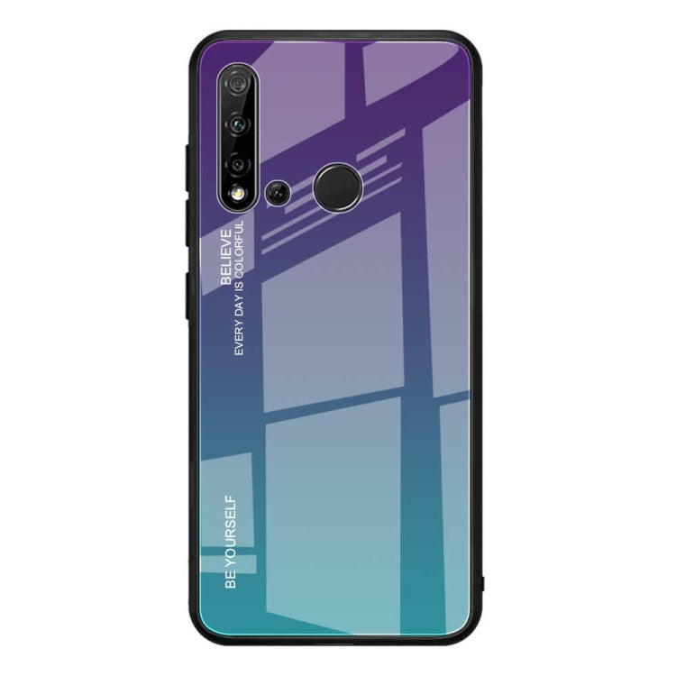 Gradient Color Glass Case, For Huawei Nova 5, For Huawei P Smart Z, For Huawei Nova 5i