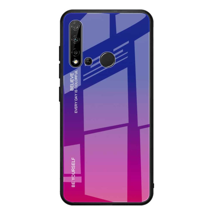 Gradient Color Glass Case, For Huawei Nova 5, For Huawei P Smart Z, For Huawei Nova 5i