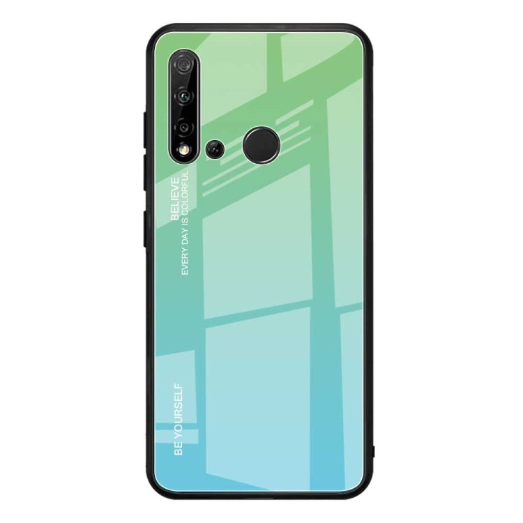 Gradient Color Glass Case, For Huawei Nova 5, For Huawei P Smart Z, For Huawei Nova 5i