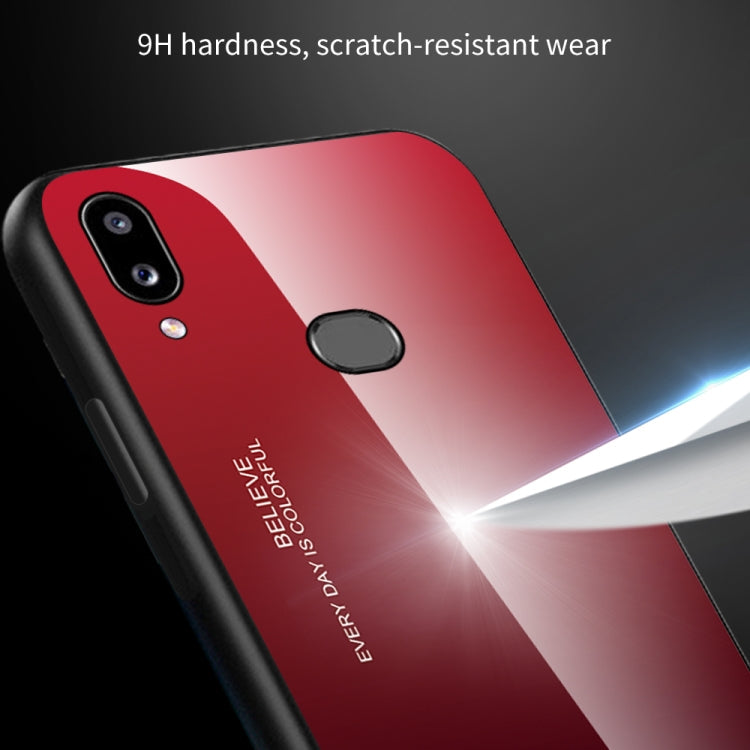 Gradient Color Glass Case, For Galaxy A10s, For Galaxy A80, For OnePlus 7