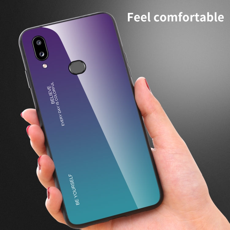 Gradient Color Glass Case, For Galaxy A10s, For Galaxy A80, For OnePlus 7