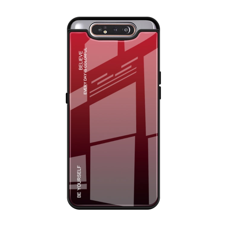 Gradient Color Glass Case, For Galaxy A10s, For Galaxy A80, For OnePlus 7