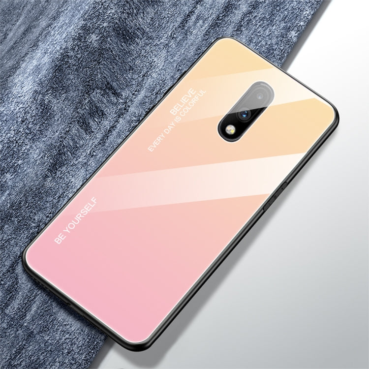 Gradient Color Glass Case, For Galaxy A10s, For Galaxy A80, For OnePlus 7