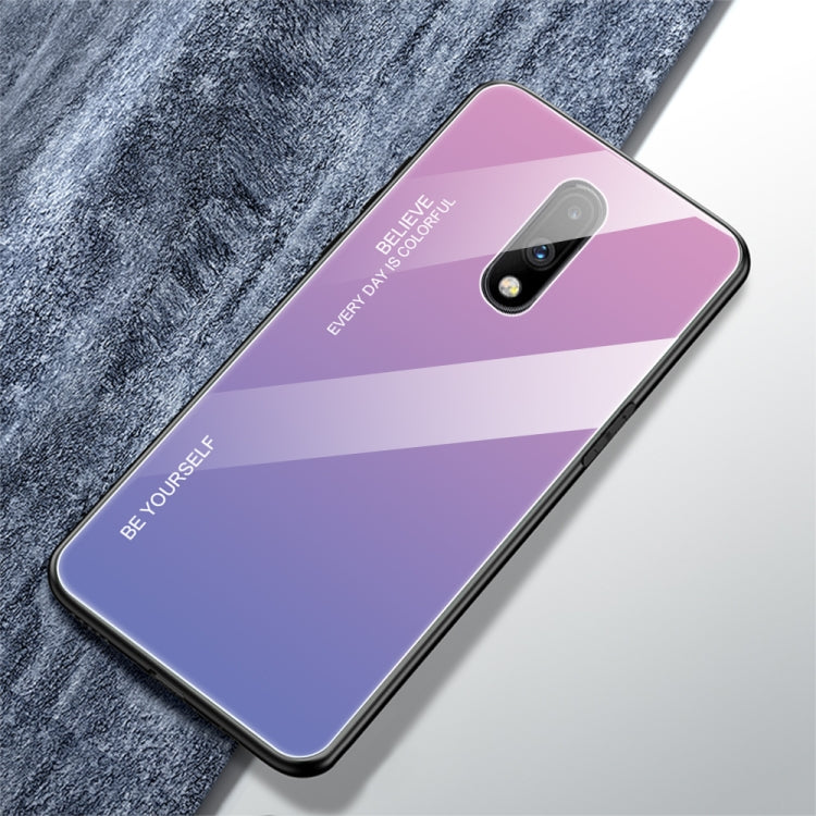 Gradient Color Glass Case, For Galaxy A10s, For Galaxy A80, For OnePlus 7