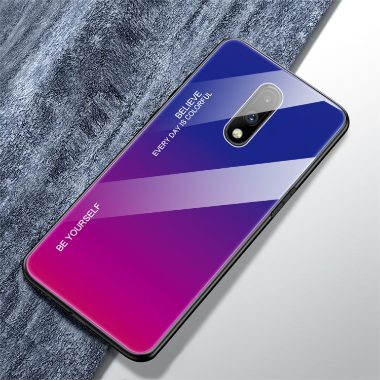 Gradient Color Glass Case, For Galaxy A10s, For Galaxy A80, For OnePlus 7