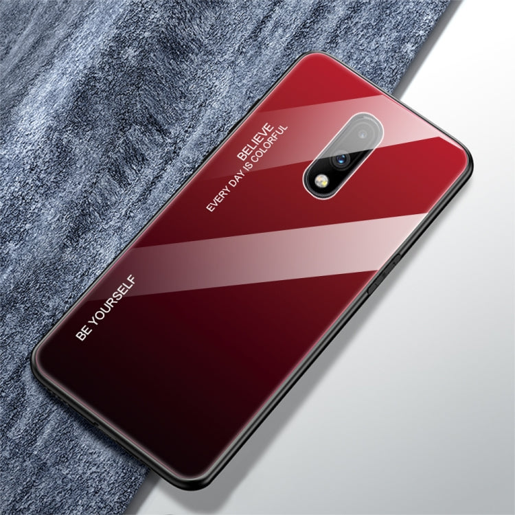 Gradient Color Glass Case, For Galaxy A10s, For Galaxy A80, For OnePlus 7